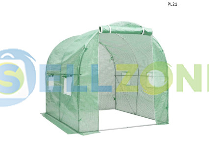 Μικρό θερμοκήπιο πολυτούνελ με μεταλλικό σκελετό 2x2x2m – PL21